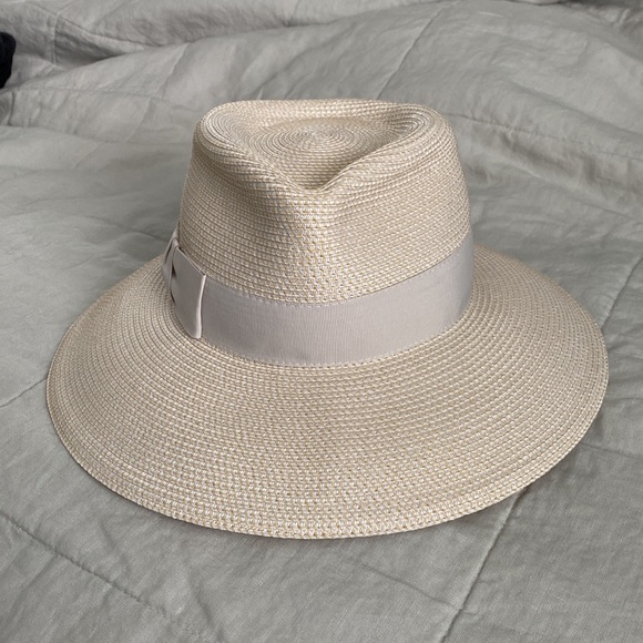 Phoenix Fedora Hat in Cream - Picture 6 of 9